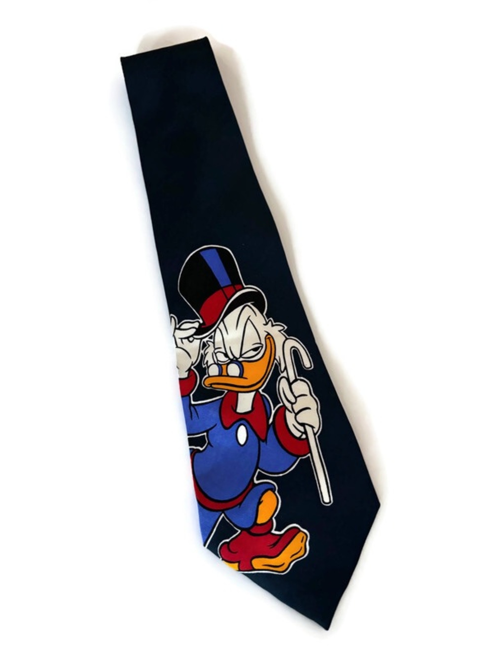 Disney 100% Silk tie with graphic of Scrooge McDuck